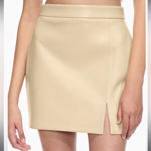 LIMITED EDITION ARITZIA LEATHER MINISKIRT